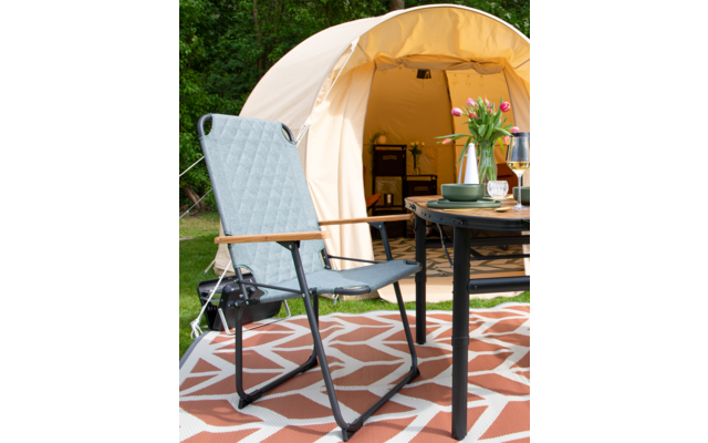 Bo-Camp Jefferson M Industrial Campingstuhl mit Bambus Armlehnen