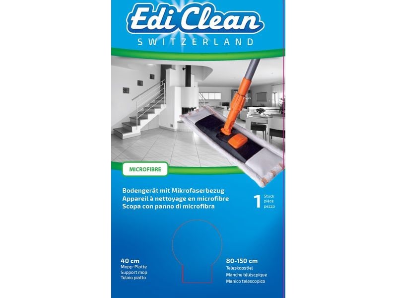 Edi Baur Flachwischer Micro Clean Set Mopphalter