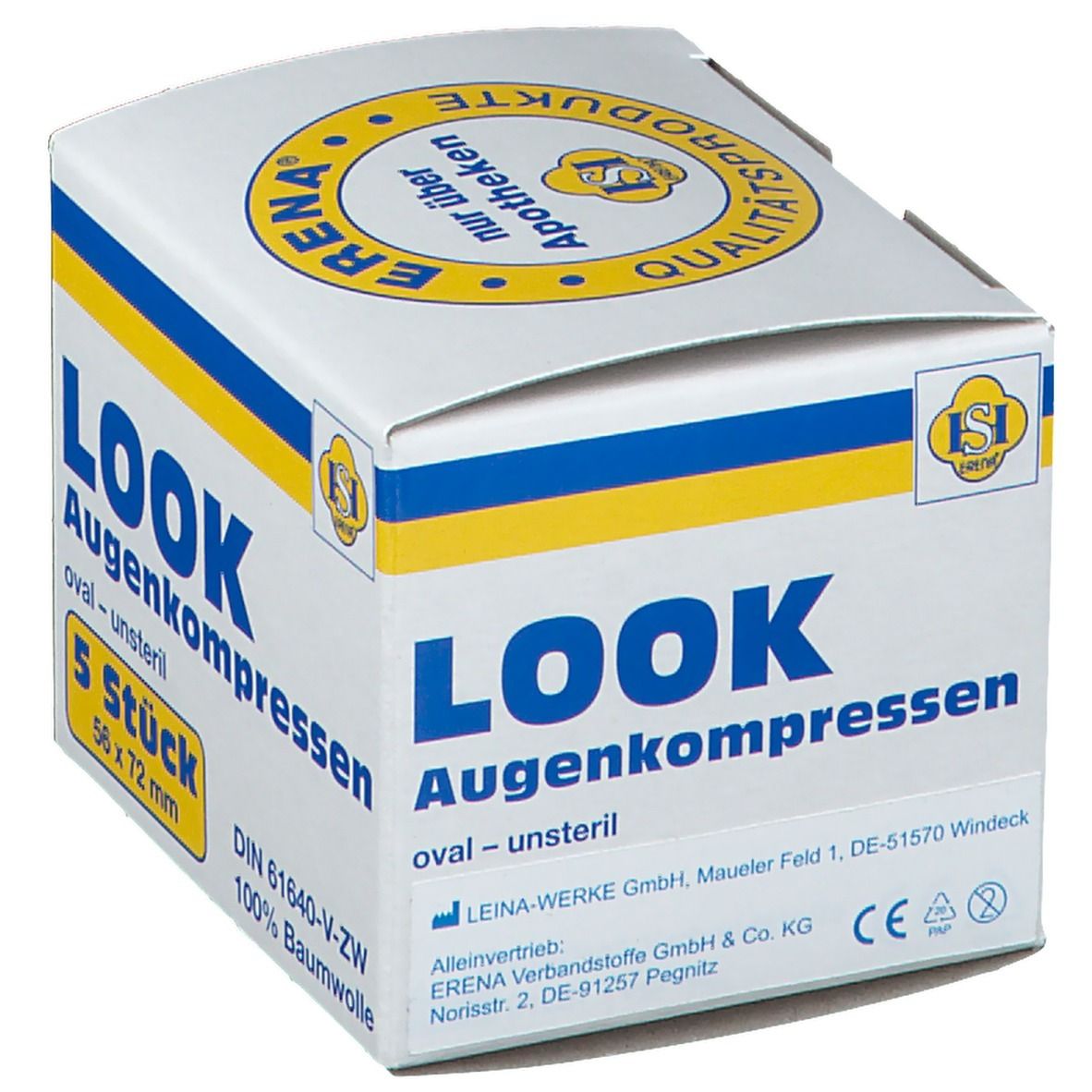Look Augenkompressen 56 x 72 mm unsteril