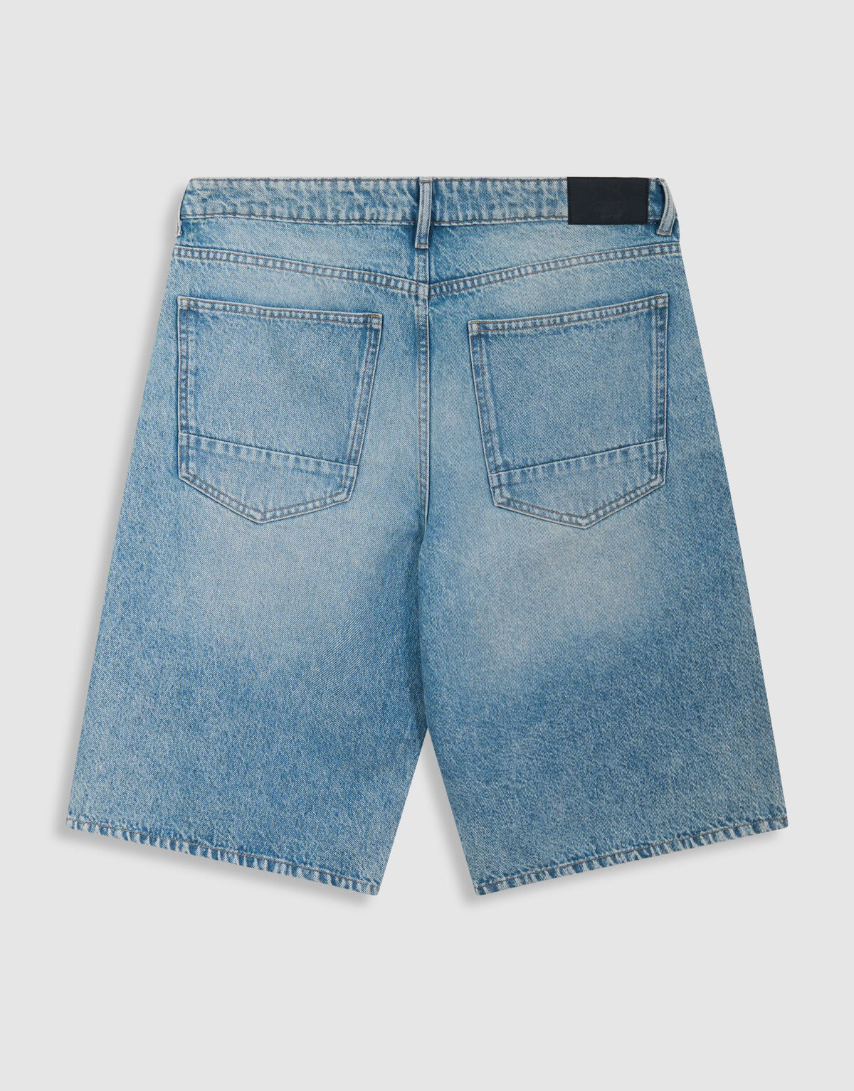 Relaxed Fit Denim Short Mediumstone