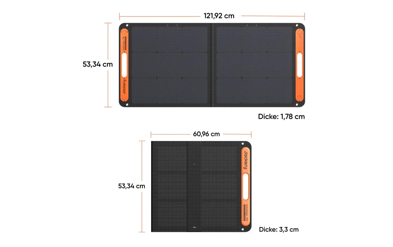 Solarpanel SolarSaga 100 W<br>Solarmodul für Explorer 240/500/1000 Powerstation
