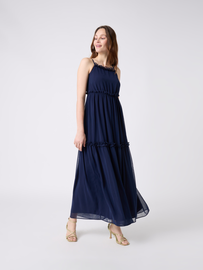 Robe longue à bretelles
