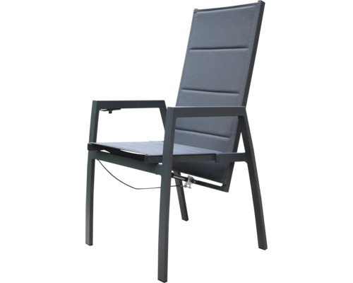 Destiny COSTA tuinstoel 56 x 60 x 105 cm antraciet