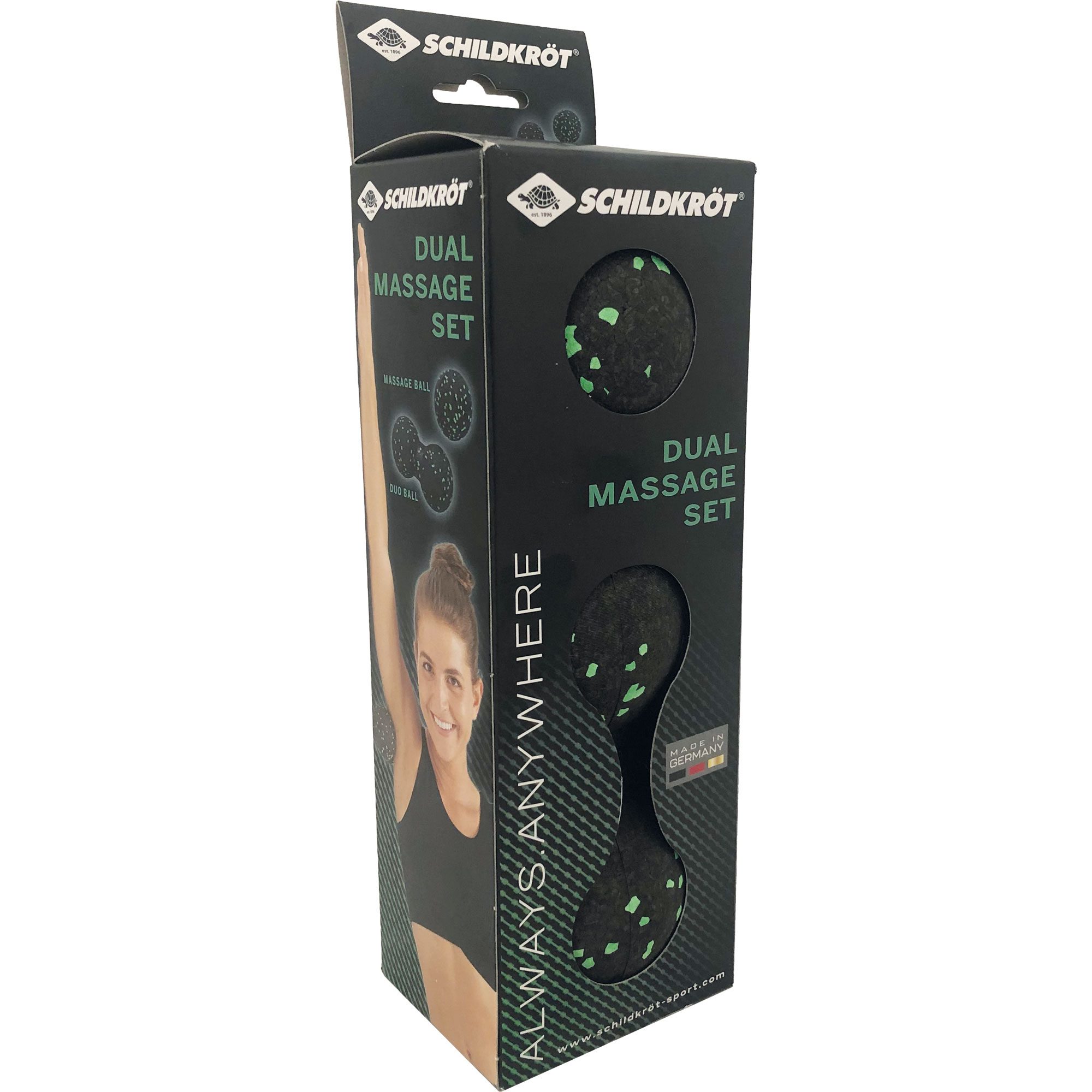 Schildkröt Fitness 2 Massagebälle Dual Set schwarz