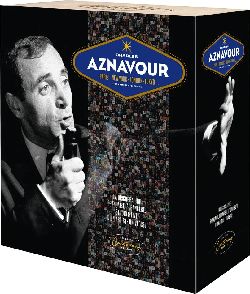 Charles Aznavour - The Complete Work : Centenary Edition Coffret Collector 99 volumes   livret de 60 pages) Disques CD