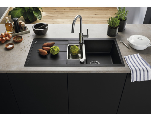 Blanco METRA 6 S spoelbak, 1000 x 500 mm, vulkanisch grijs, 527299
