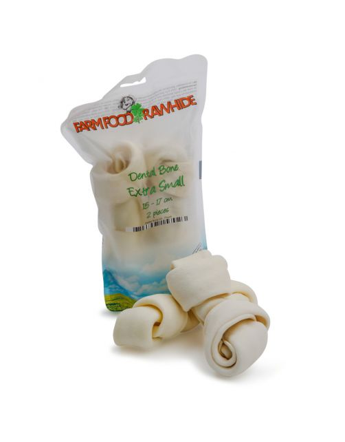 Farm Food Rawhide Dental Bone Rund - Hondensnacks
