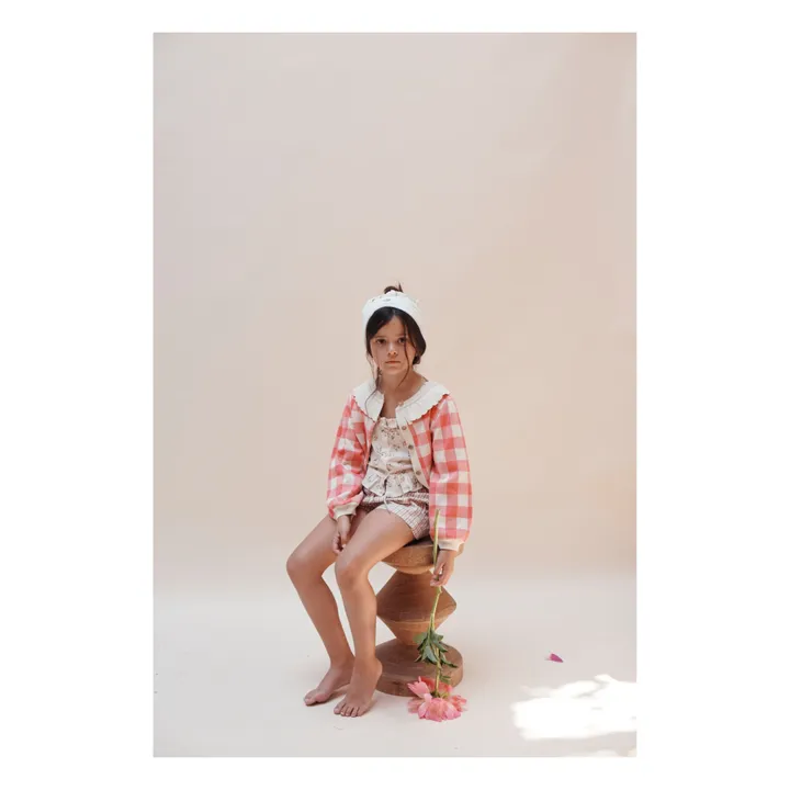 Emile et Ida Cardigan Vichy | Rose
