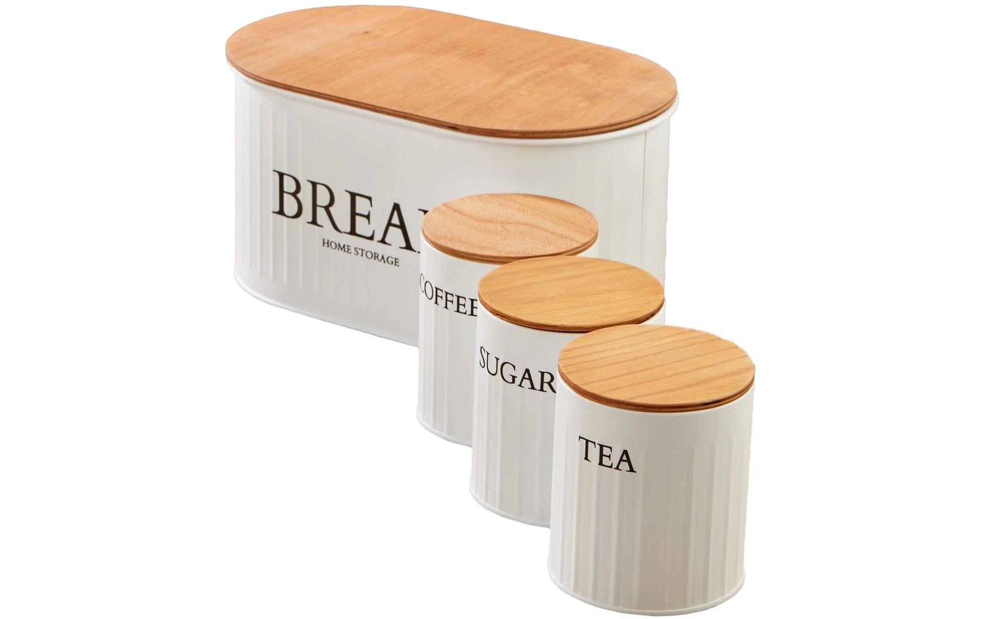 Brotkasten M0265 Weiss/WhiteAufbewahrungsboxen-Set (4 Stück)