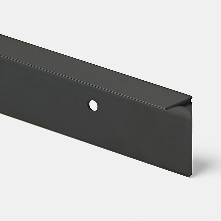 Profil de jonction pour plan de travail GoodHome Nantua Noir l. 23 mm x H. 23 mm