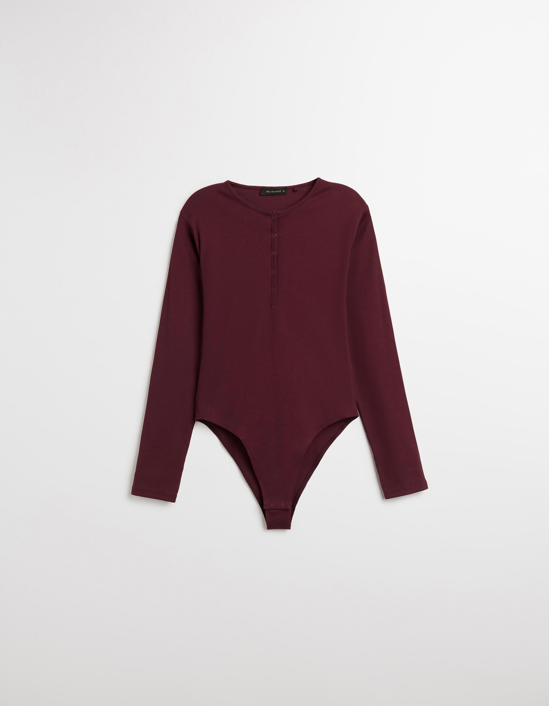Body com Botões, Mulher, Vermelho Escuro