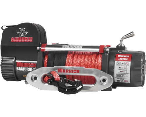 Warrior Samurai Gen2 12000LB / 5,4 t 12V elektrische lier met synthetisch touw