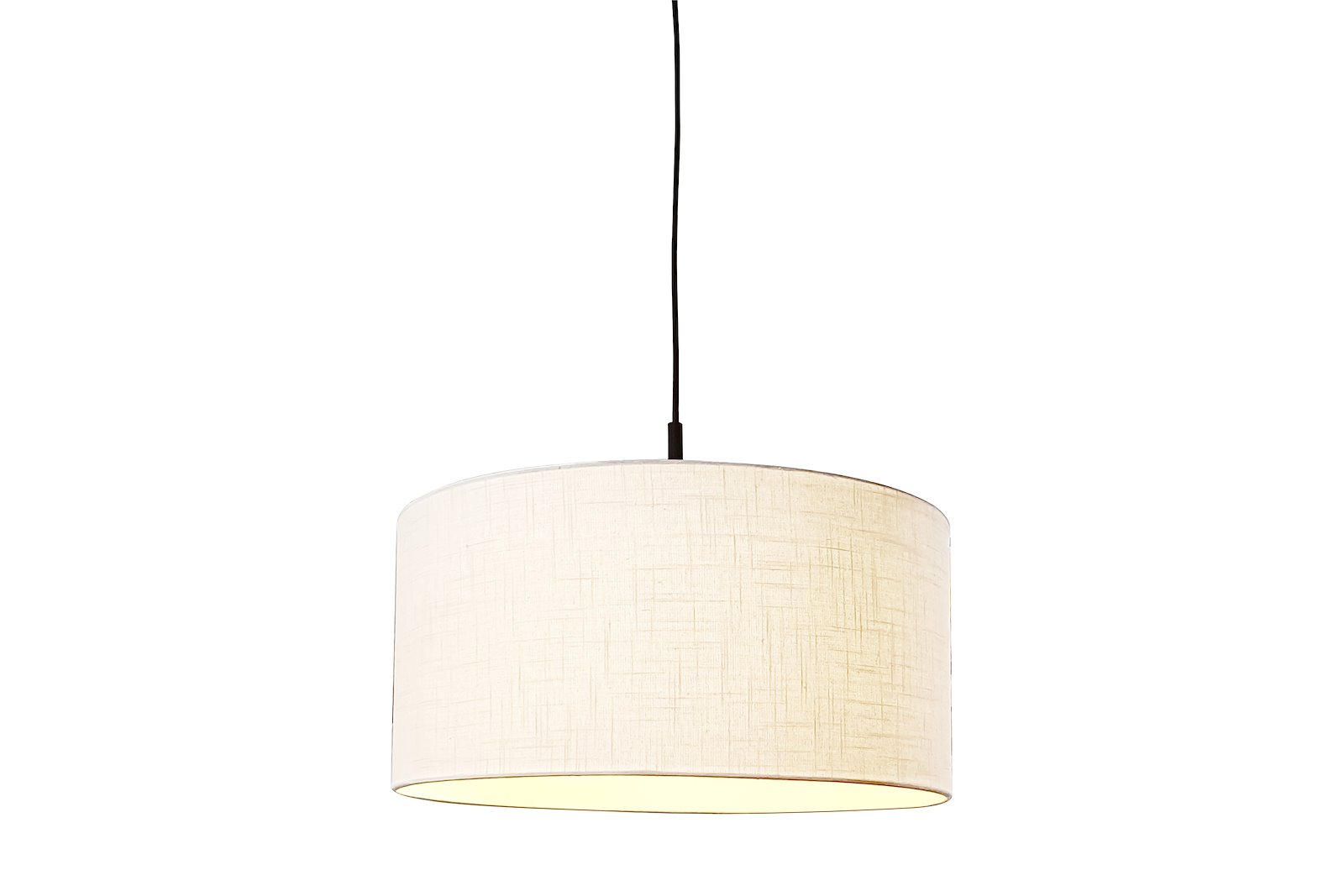 Mira taklampe Ø:50cm Offwhite linskjerm med tak oppheng skjermhøyde 25cm Ledning 180cm