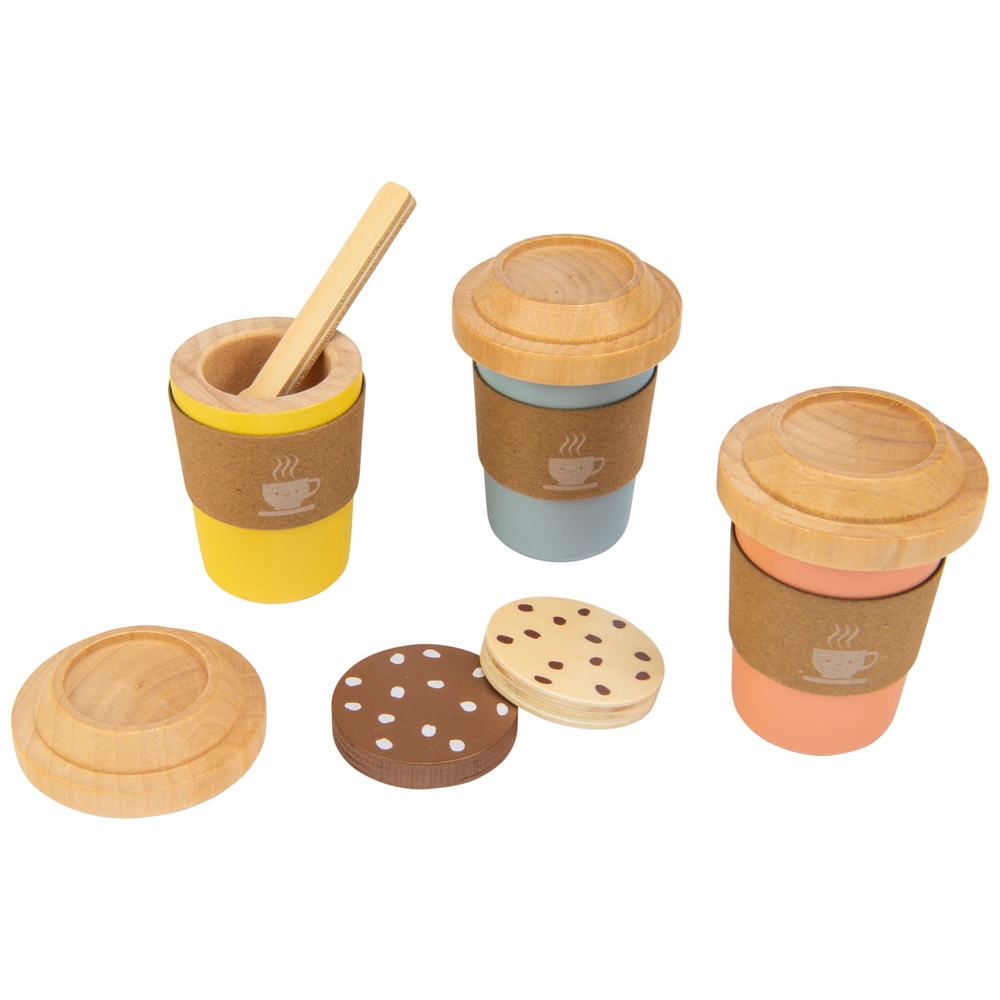 Küchenecke Holz-Heiße-Schokolade-Set