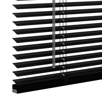 GAMMA aluminum jaloezie 25 mm mat zwart (kleurnr. 320) 180x250 cm (bxh)