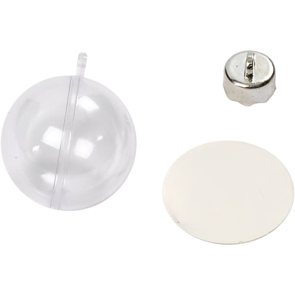 Deko-kule, dia. 5 cm, transparent, 10 stk./ 1 pk.