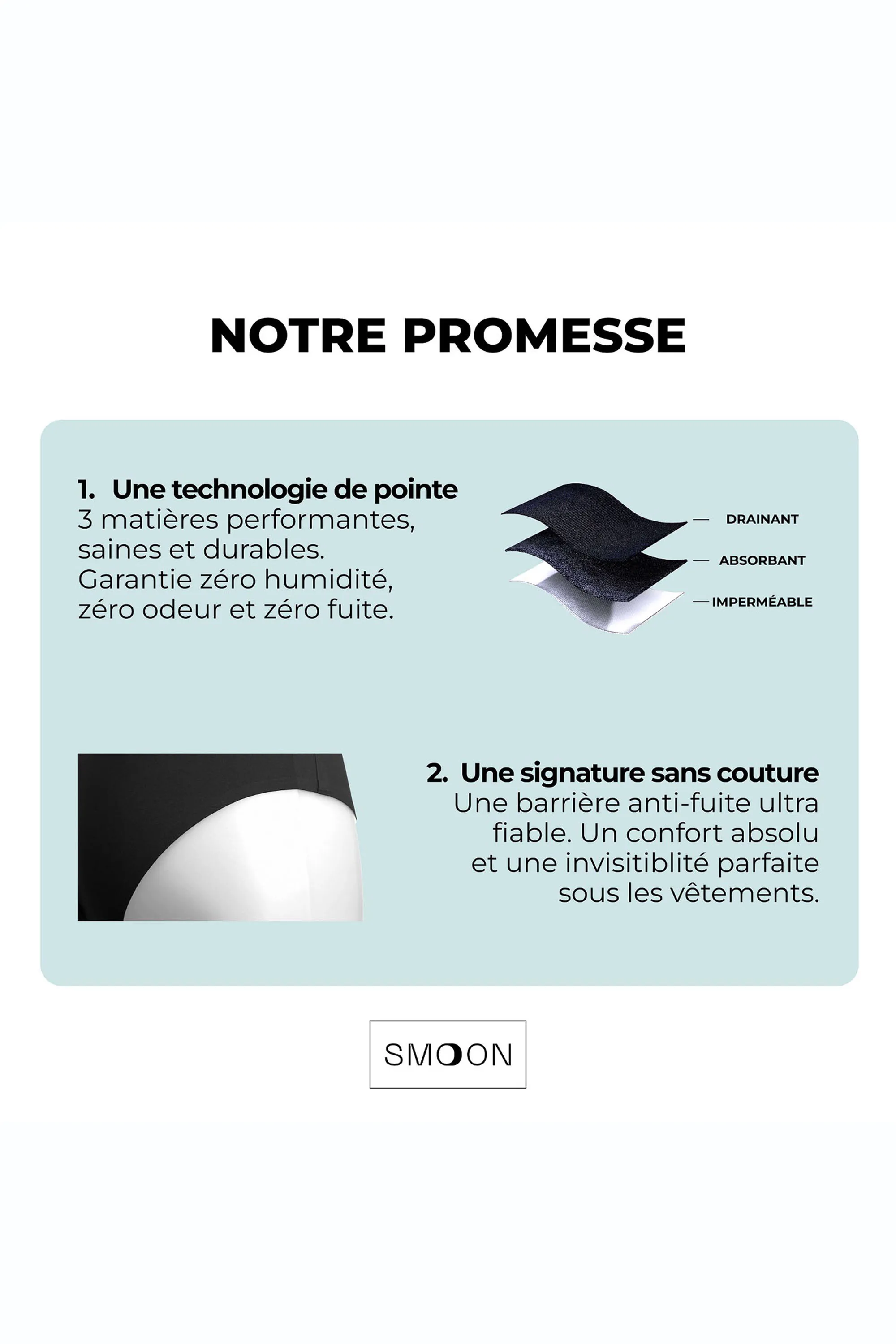 Smoon Shorty menstruel flux moyen