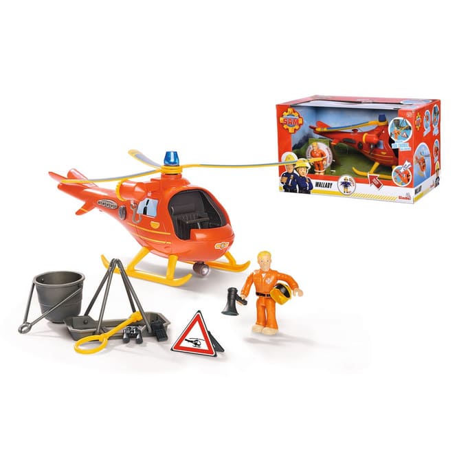 Feuerwehrmann Sam - Hubschrauber Wallaby mit Figur