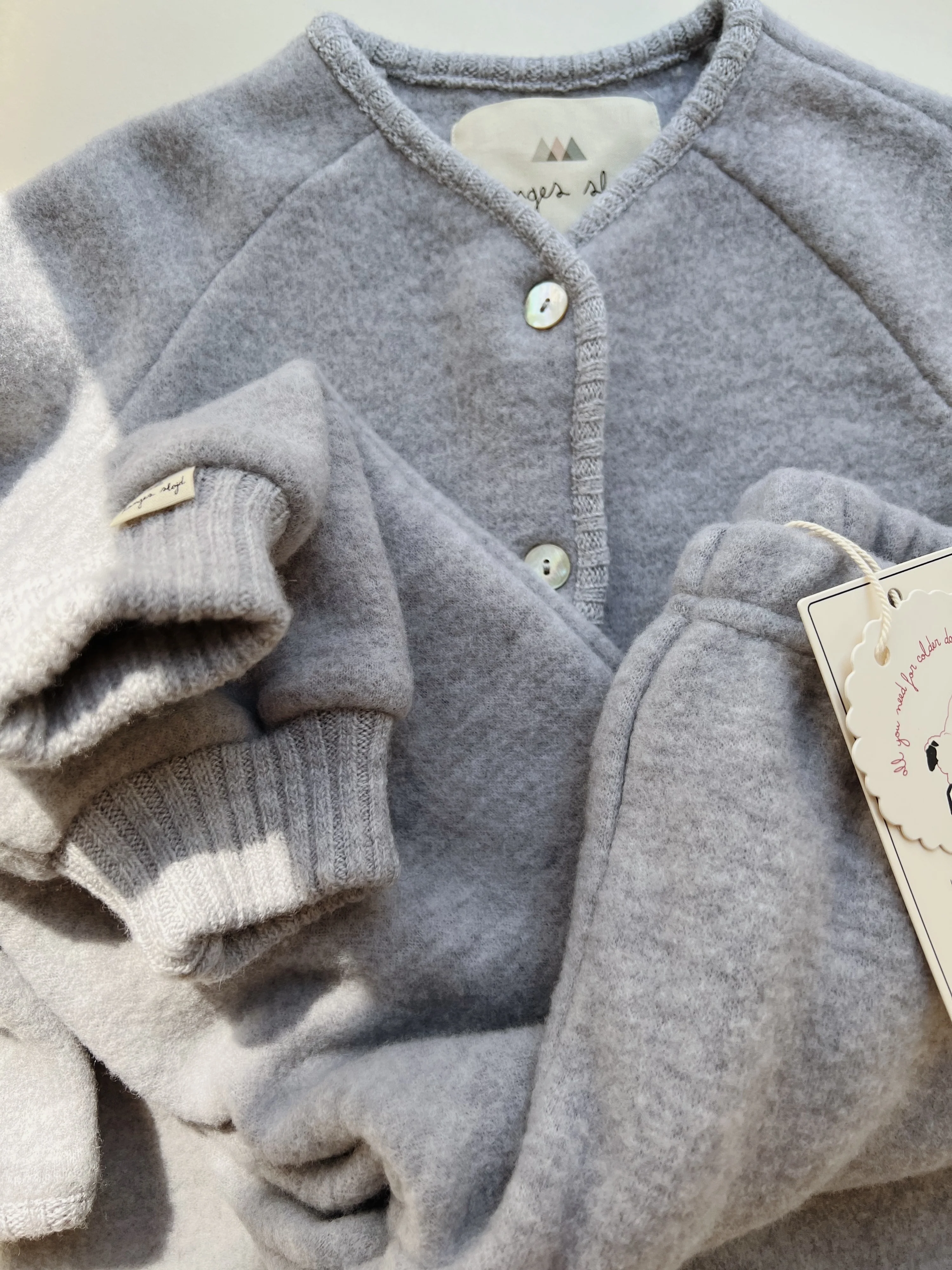 saga cardigan - GREY MELANGE - 2Y