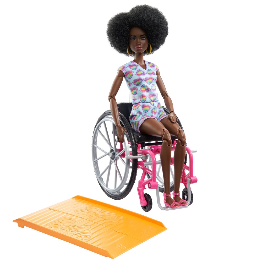 Barbie Fashionistas Puppe 194 mit Rollstuhl und Rampe
