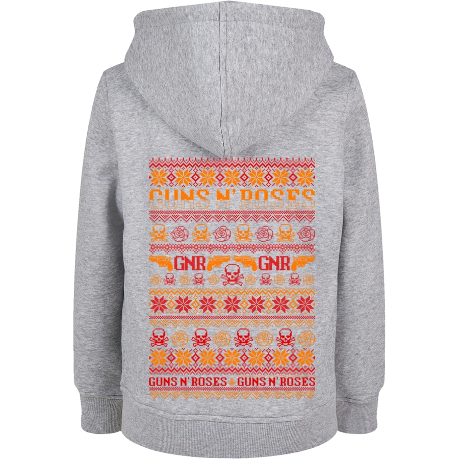 F4NT4STIC Basic Kids Hoodie Guns n' Roses Weihnachten Christmas heathergrey