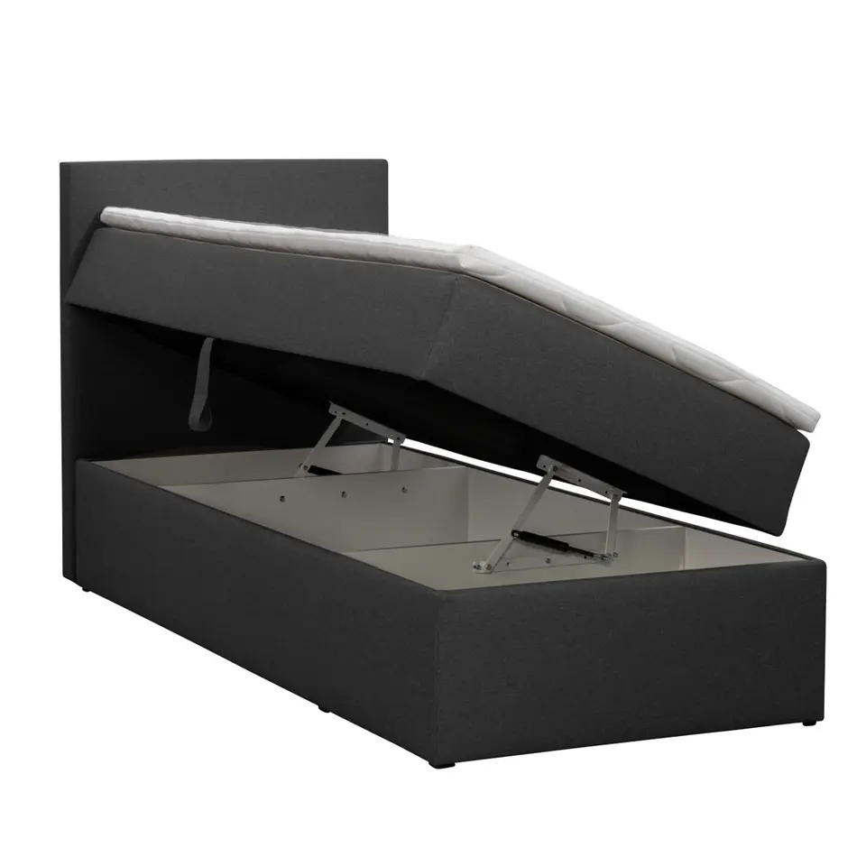 Boxcombinatie met opbergruimte Orebro 4-delig - antraciet - 90x200 cm