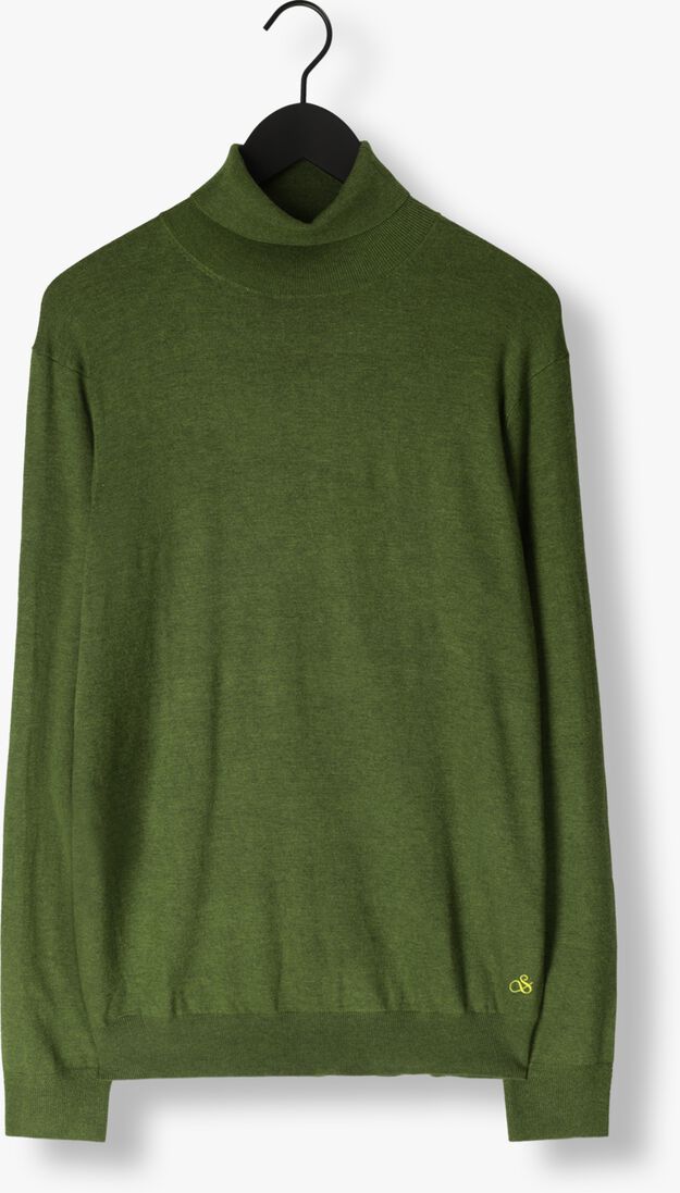 SCOTCH & SODA groene scotch & soda coltrui regular fit essentials turtle in eco vero