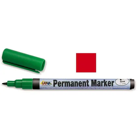 KREUL Permanentmarker fine Rot 1-2 mm