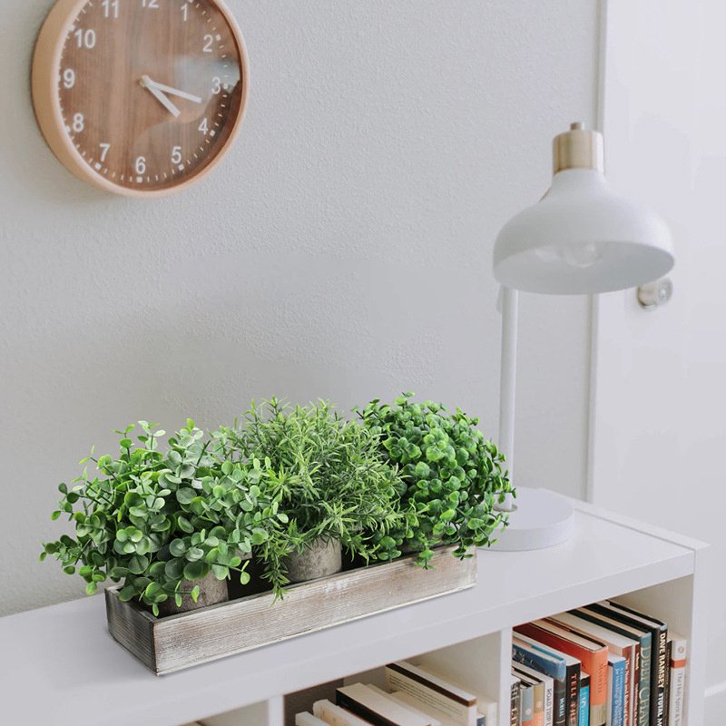 Deko Kunstblumen Marsilea Quadrifolia Home Topfpflanzen