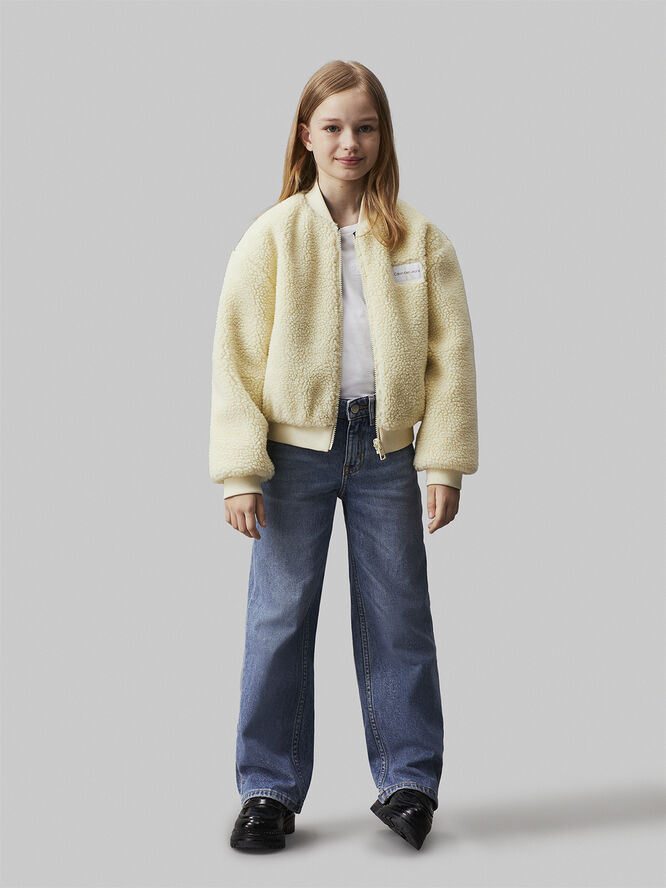 Calvin Klein REVERSIBLE TEDDY AOP BOMBER Yab