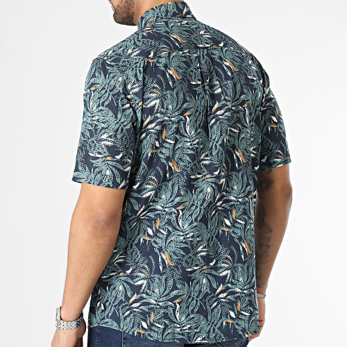 Chemise Manches Courtes 1034896-XX-10 Bleu Marine Floral