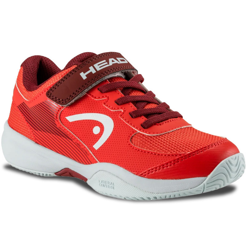 Head Sprint Velcro 3.0 rouge - Chaussures tennis enfant à scratch
