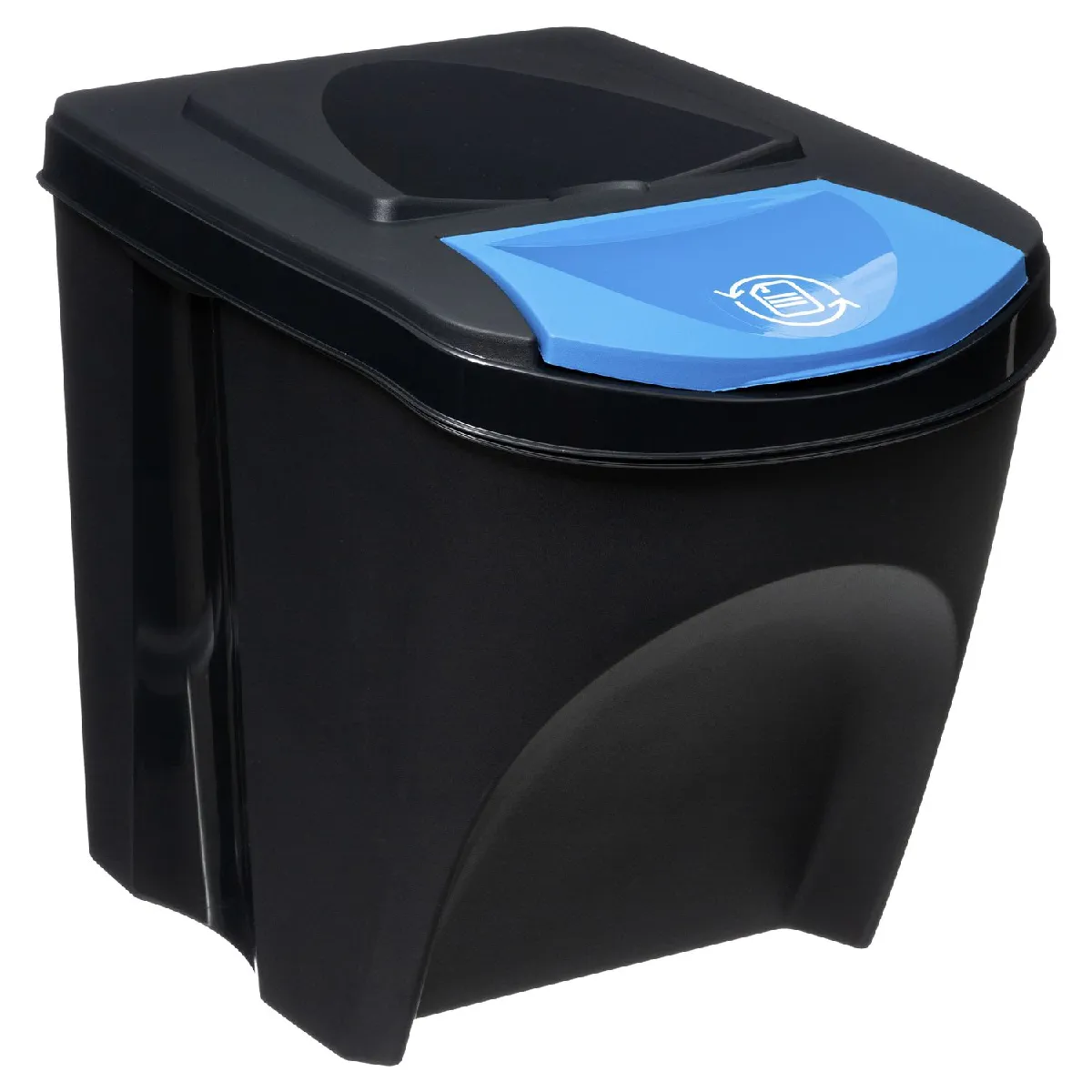 Five Simply Smart Lot de 3 Poubelles de Tri 25 L - Gris