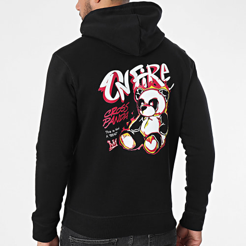 Sweat Capuche On Fire Noir