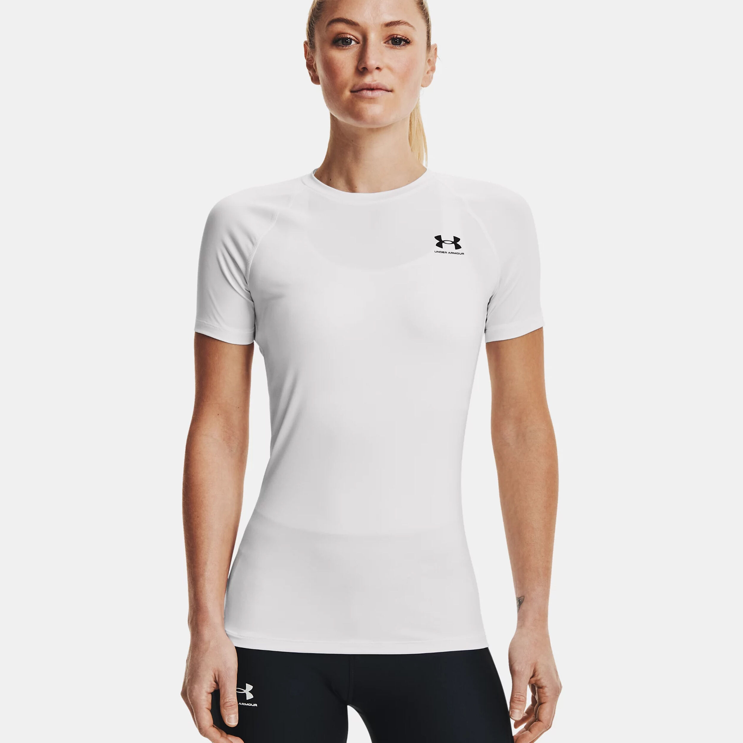 Under Armour Heatgear Authentics Comp T-shirt Femmes - Blanc