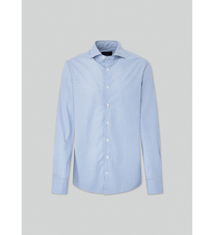 Camisa Hackett Fine Bengal azul