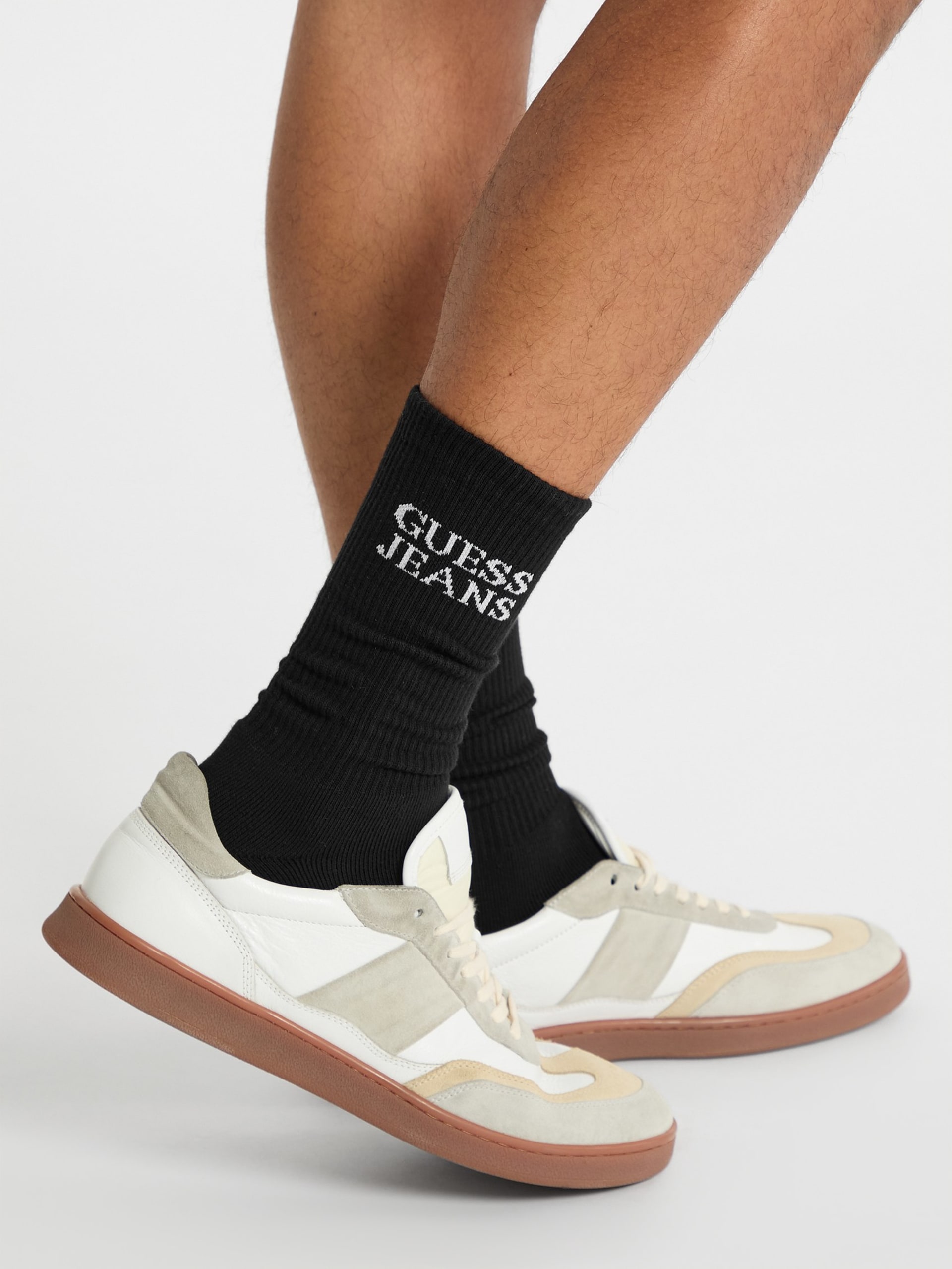 Meias de cano médio unissex Eco GUESS Jeans