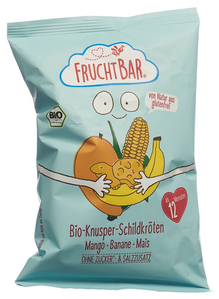 FRUCHTBAR Knusper Schildkröten Bio Mango Banane Mais Btl 30 g