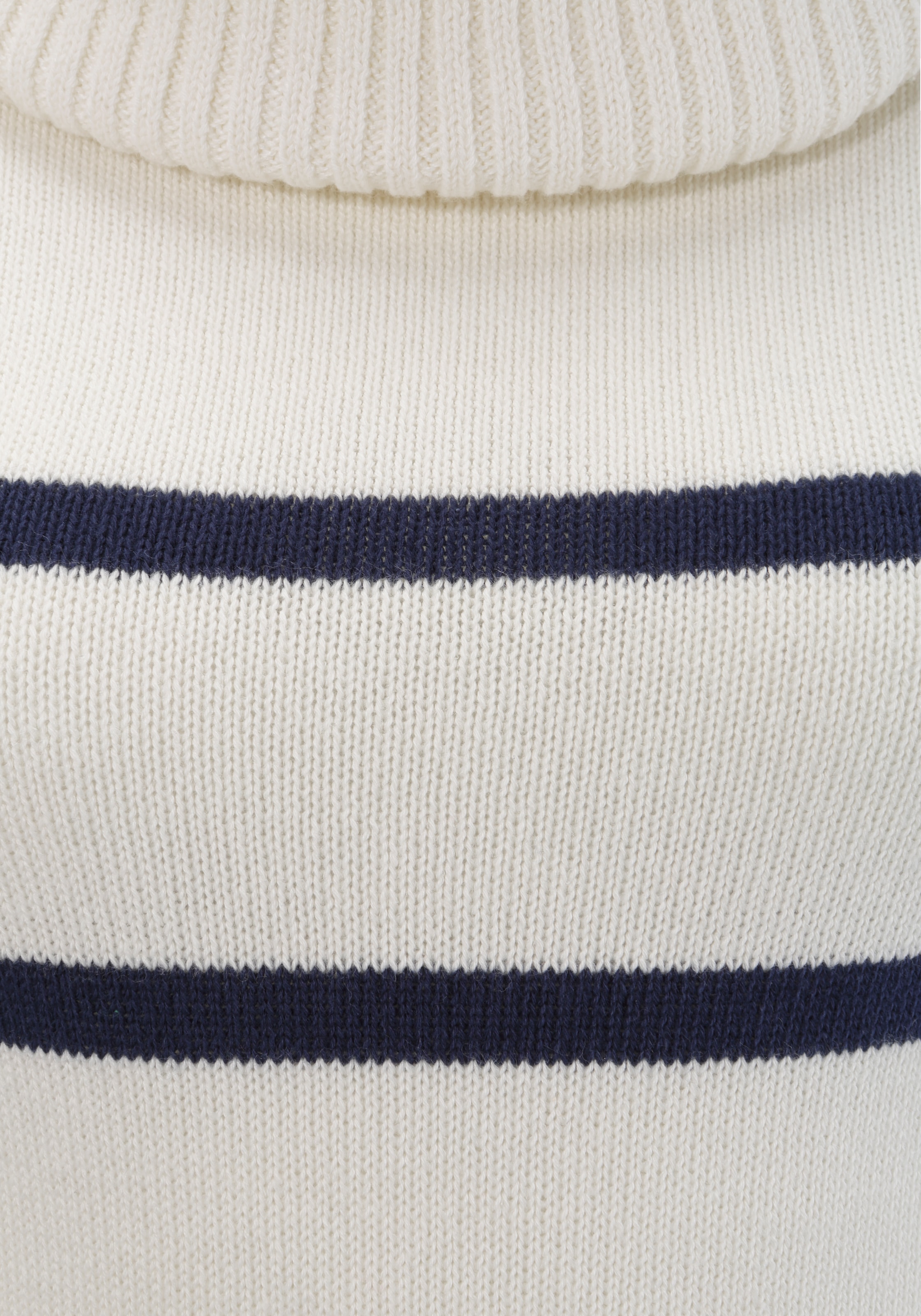 KangaROOS Rollkragenpullover , in lässiger Form mit Kontraststreifen