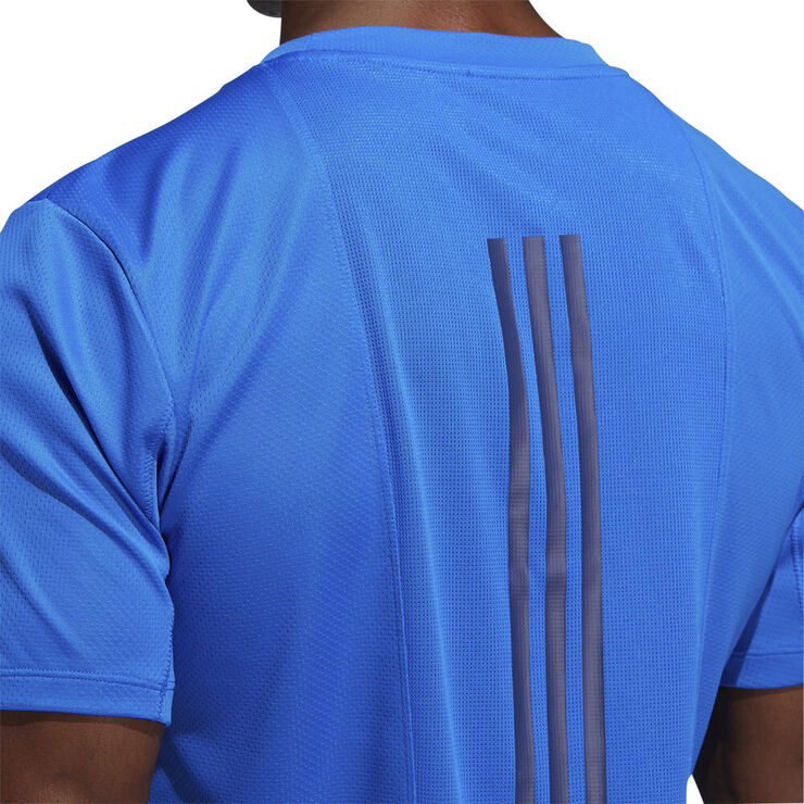 adidas HEAT. RDY 3-Stripes T-shirt Blå