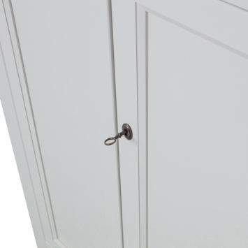 WOOOD meidenkast Eva mist grijs grenenhout 150 x 93 x 40 cm