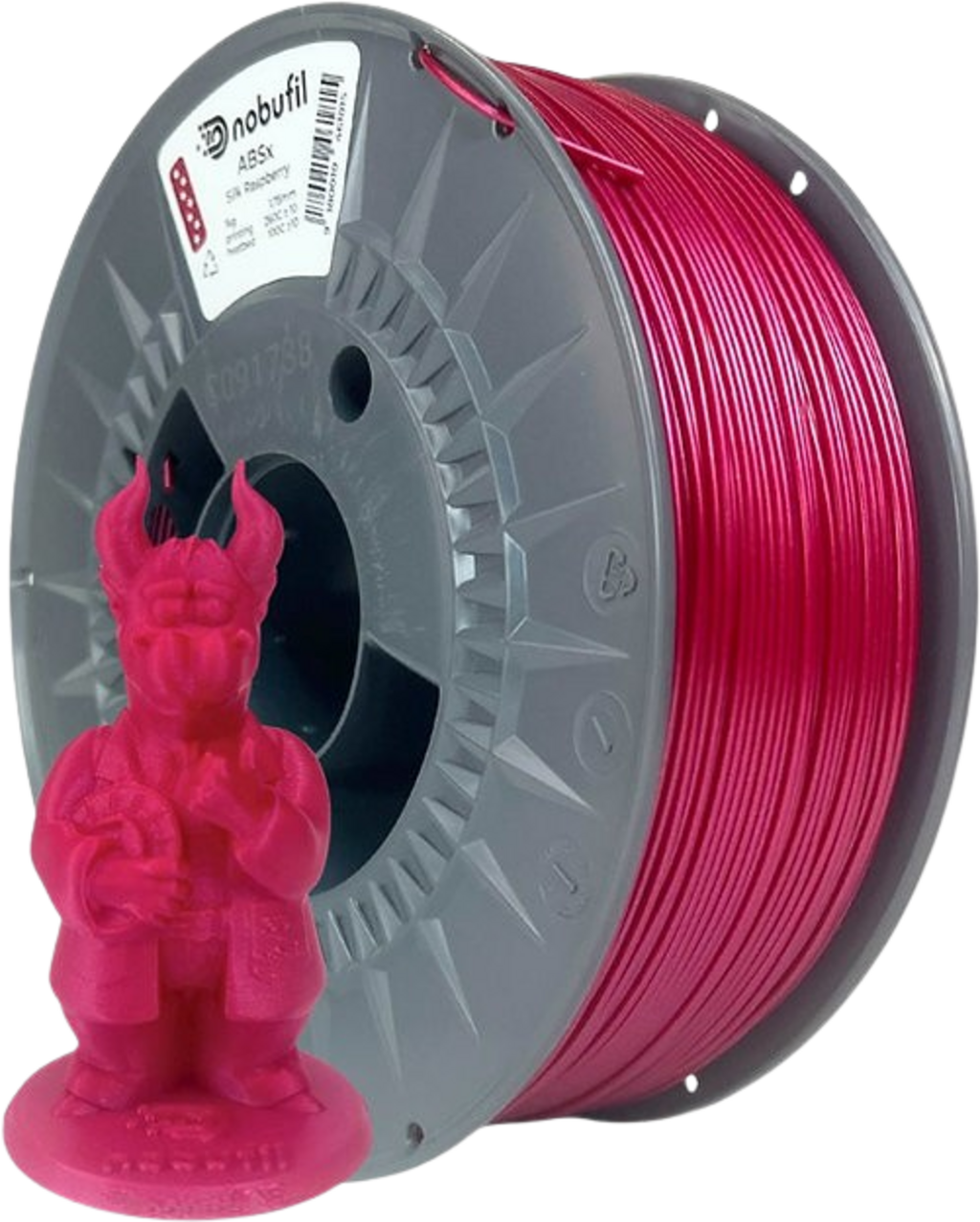 Nobufil  ABSx Silk Raspberry, 1,75 mm / 1000 g    ABS Filament aus recycelten Kunststoffen