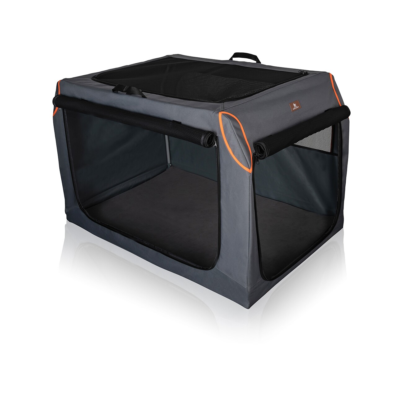 Knuffelwuff faltbare Hundebox Auto Transportbox Alverstone mit Aluminiumgestell für den Kofferraum M