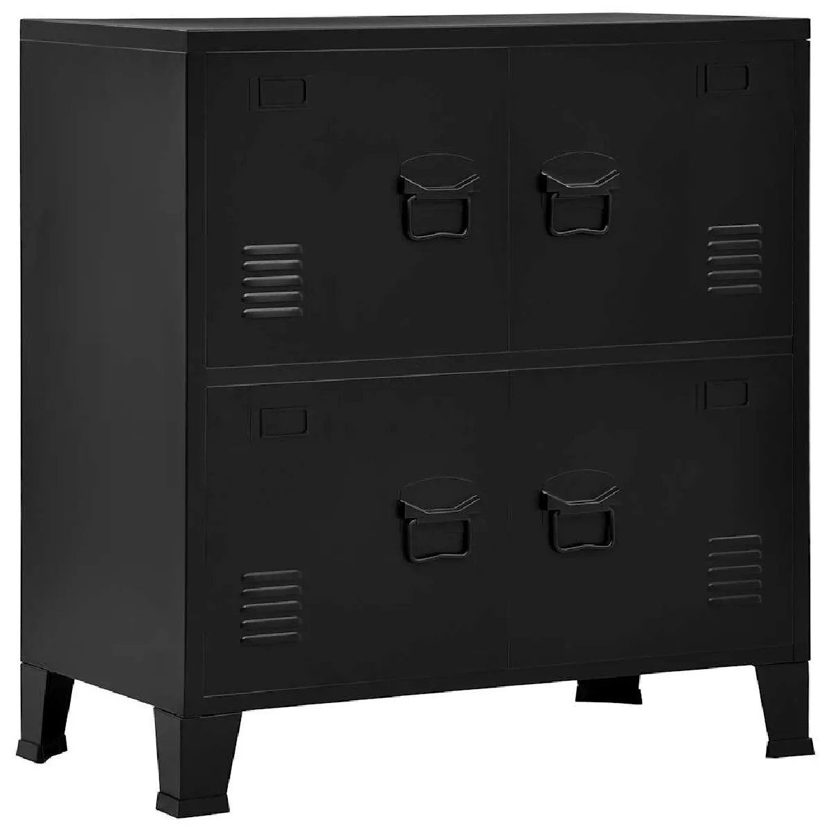 vidaXL Coffre de Rangement Noir