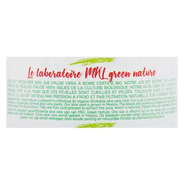 MKL Green Nature Jus Aloe Vera à Boire 1L