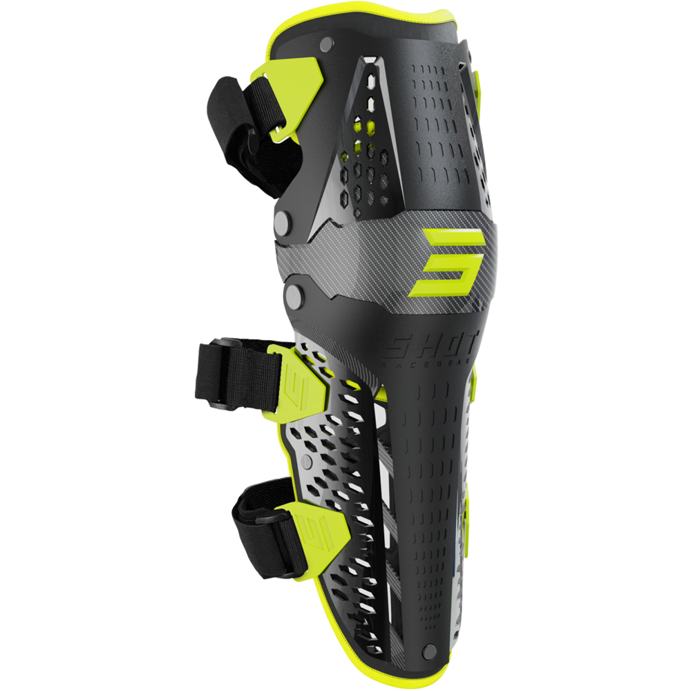 Shot - Genouillères Airflow - 2022 Noir / Jaune fluo