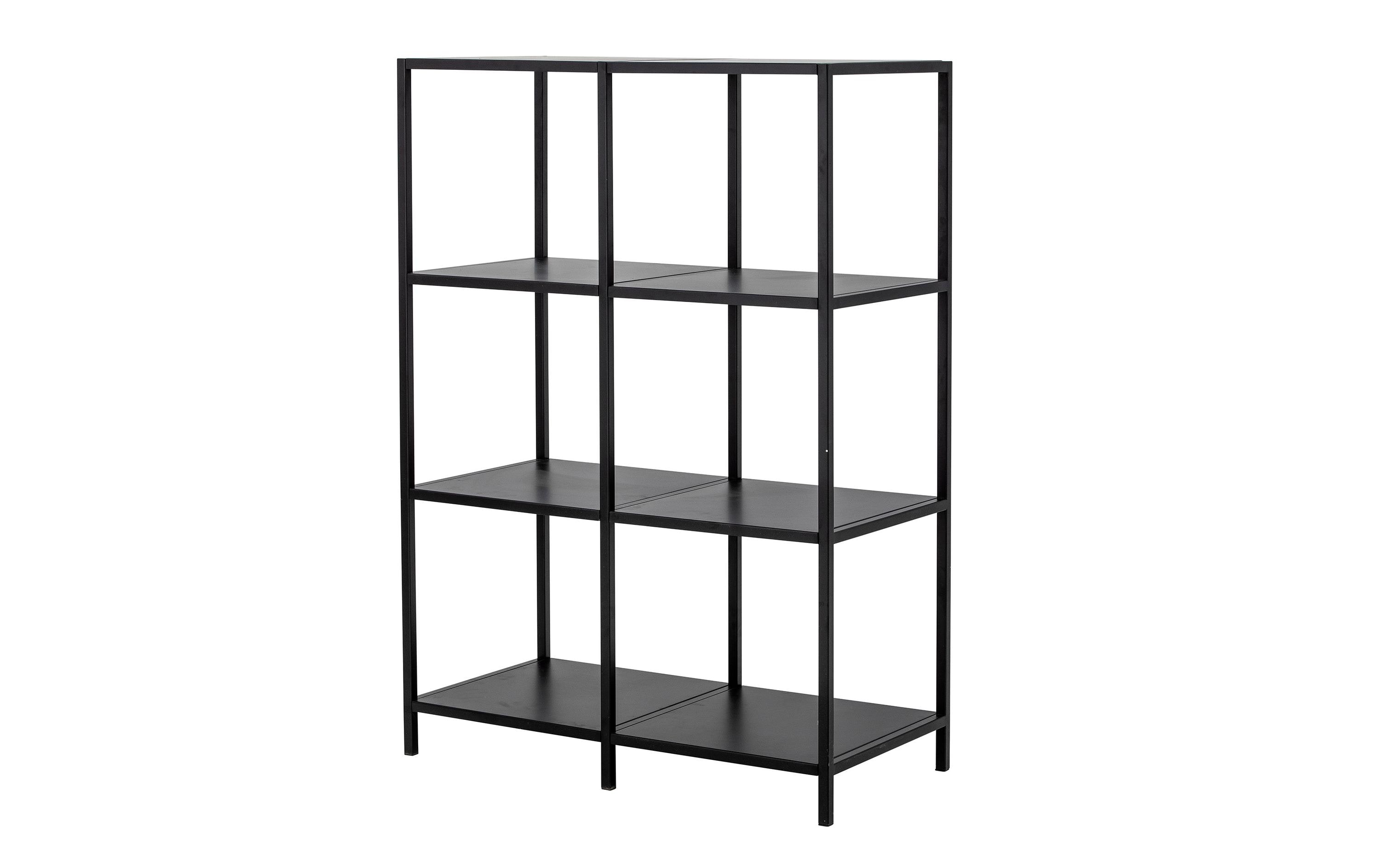 Regal Valde 80 cm x 114 cm, Schwarz<br>Buchregal