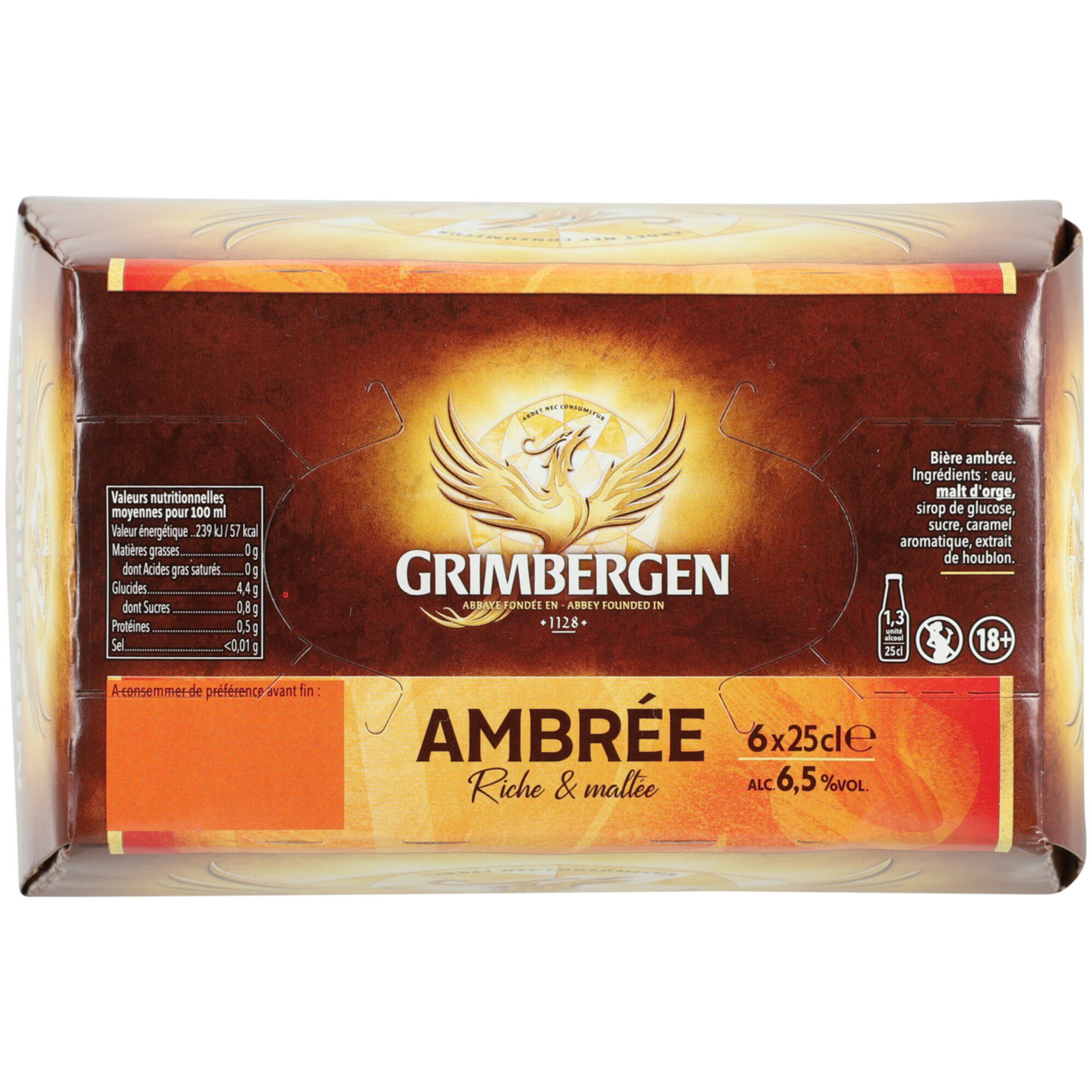 Grimbergen Ambrée Bier 6x25cl -150cl