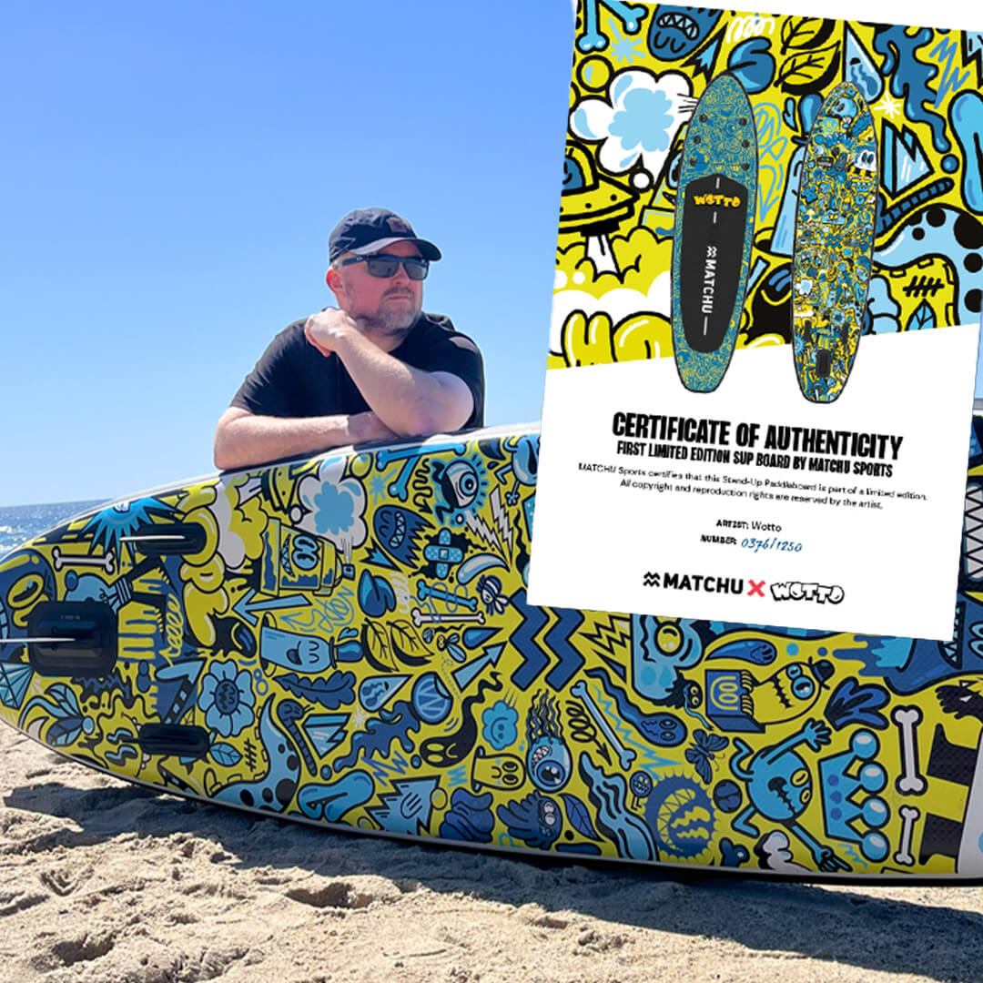 Matchu x Wotto opblaasbaar Sup Board - limited edition