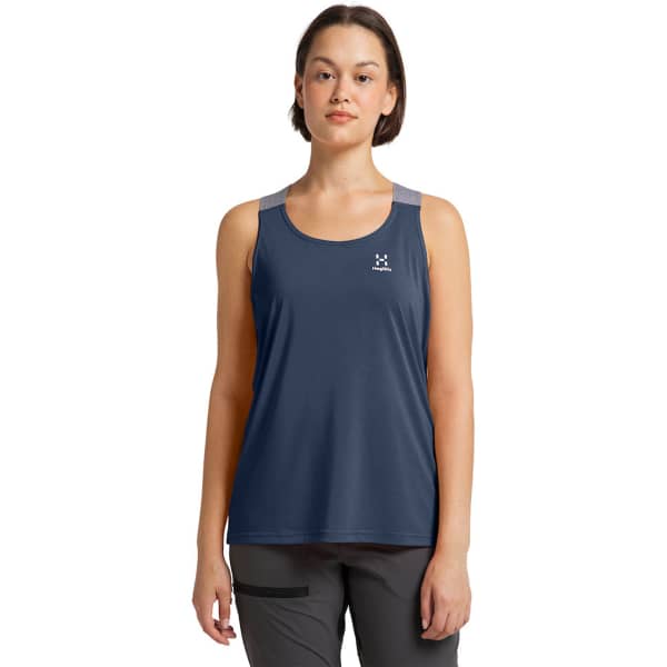 Débardeur randonnée HAGLÖFS RIDGE TANK WOMEN TARN BLUE SOLID